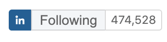 linkedin company plugin button