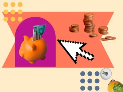 ai business analytics represented by a piggy bank